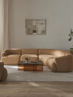 Westwing Collection Sofá rinconera modular en tejido bouclé Sofia (4 plazas)^ Sofás Rinconeras|Sofás