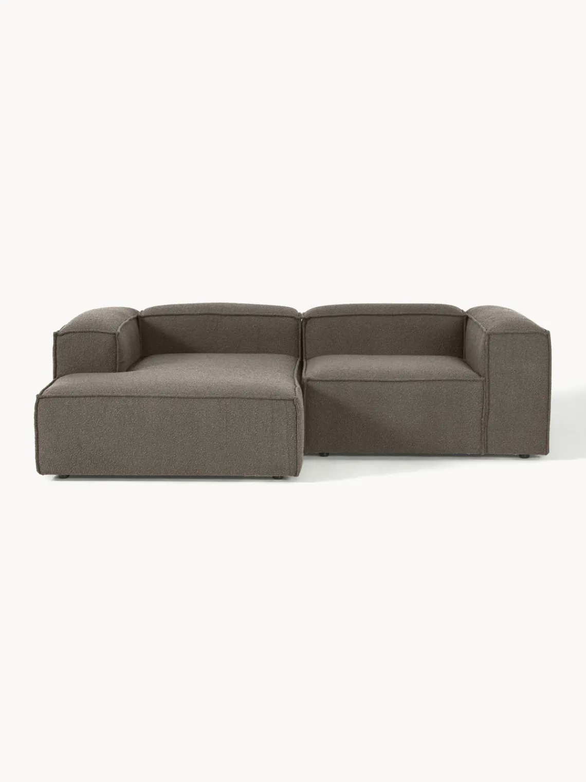 Westwing Collection Sofá rinconera modular en tejido bouclé Lennon^ Sofás