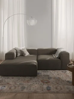 Westwing Collection Sofá rinconera modular en tejido bouclé Lennon^ Sofás