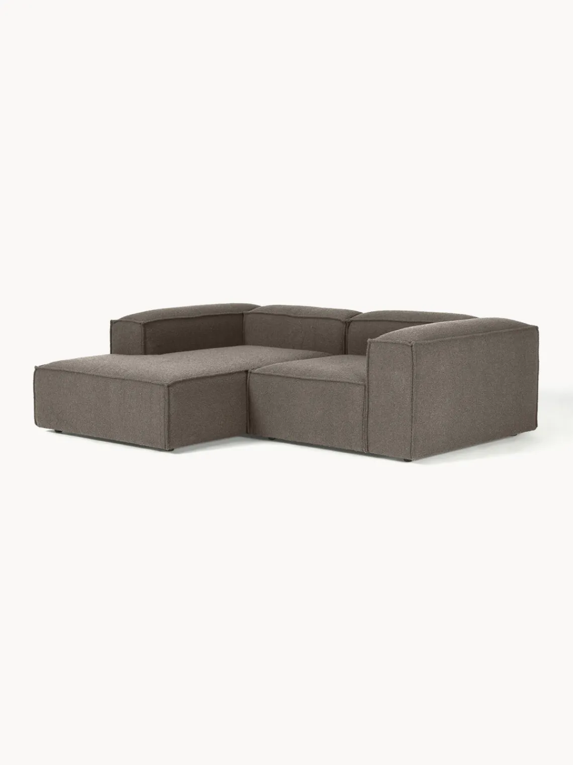 Westwing Collection Sofá rinconera modular en tejido bouclé Lennon^ Sofás