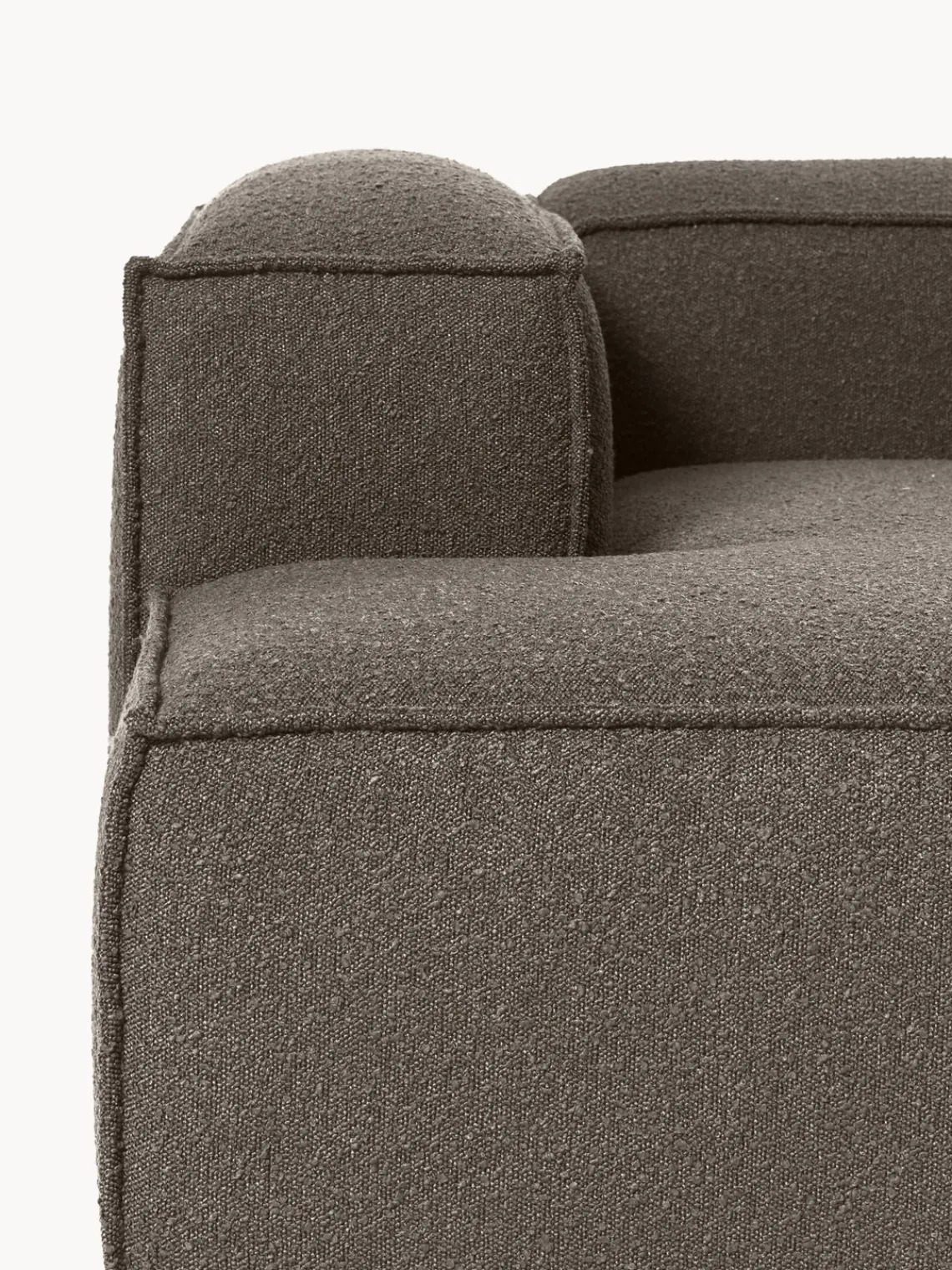Westwing Collection Sofá rinconera modular en tejido bouclé Lennon^ Sofás