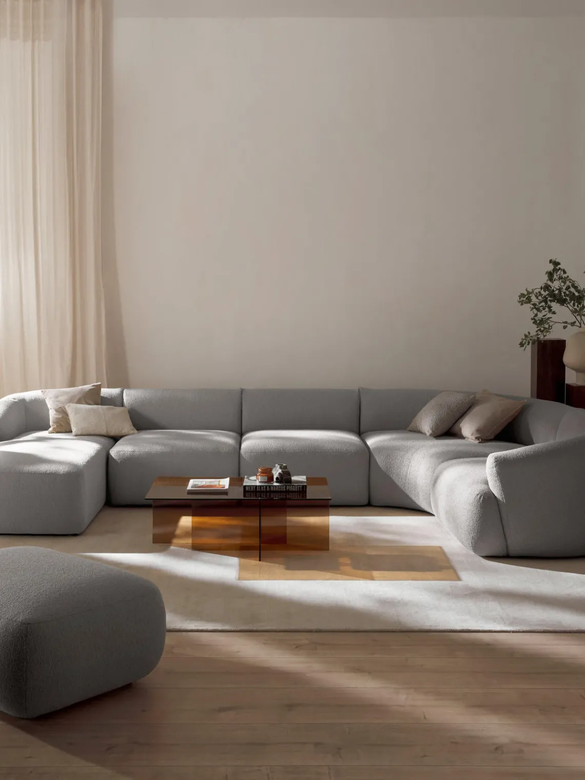 Westwing Collection Sofá rinconera modular en tejido bouclé Sofia^ Sofás Rinconeras|Sofás