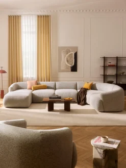 Westwing Collection Sofá rinconera modular en tejido bouclé Sofia^ Sofás Rinconeras|Sofás