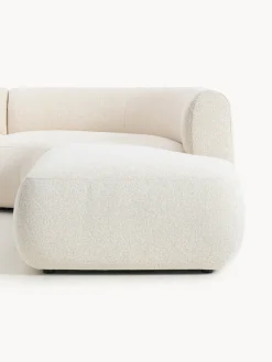 Westwing Collection Sofá rinconera modular en tejido bouclé Sofia (4 plazas)