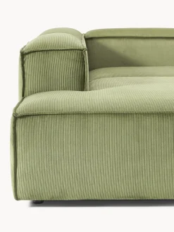 Westwing Collection Sofá rinconera modular grande de pana Lennon