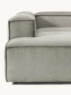 Westwing Collection Sofá rinconera modular grande de pana Lennon^ Sofás