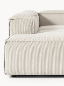 Westwing Collection Sofá rinconera modular grande de pana Lennon