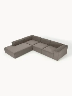 Westwing Collection Sofá rinconera modular grande en tejido bouclé Lennon^ Sofás