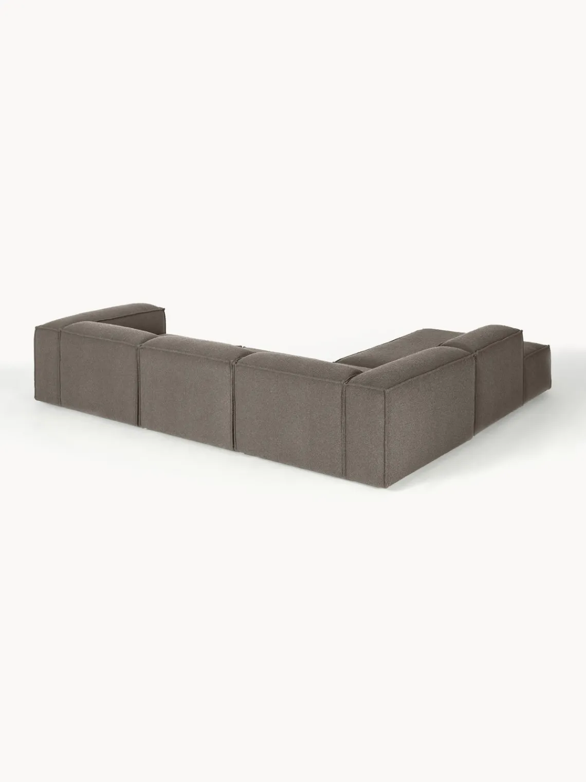 Westwing Collection Sofá rinconera modular grande en tejido bouclé Lennon^ Sofás