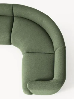 Westwing Collection Sofá rinconera modular grande en tejido bouclé Sofia^ Sofás 4 Plazas