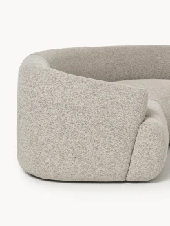 Westwing Collection Sofá rinconera modular grande en tejido bouclé Sofia