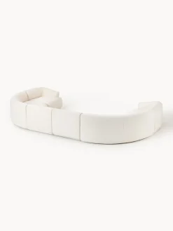 Westwing Collection Sofá rinconera modular grande en tejido bouclé Sofia