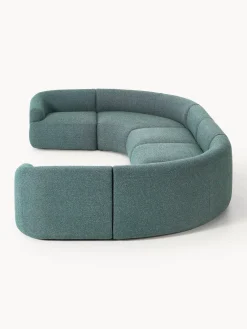 Westwing Collection Sofá rinconera modular grande en tejido bouclé Sofia^ Sofás 4 Plazas