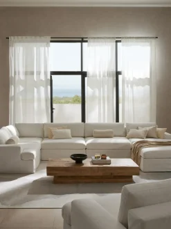 Westwing Collection Sofá rinconera modular Russell, desenfundable