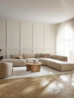 Westwing Collection Sofá rinconera modular Sofia (4 plazas)