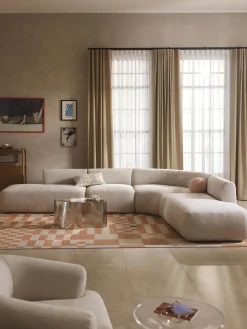 Westwing Collection Sofá rinconera modular Sofia (4 plazas)