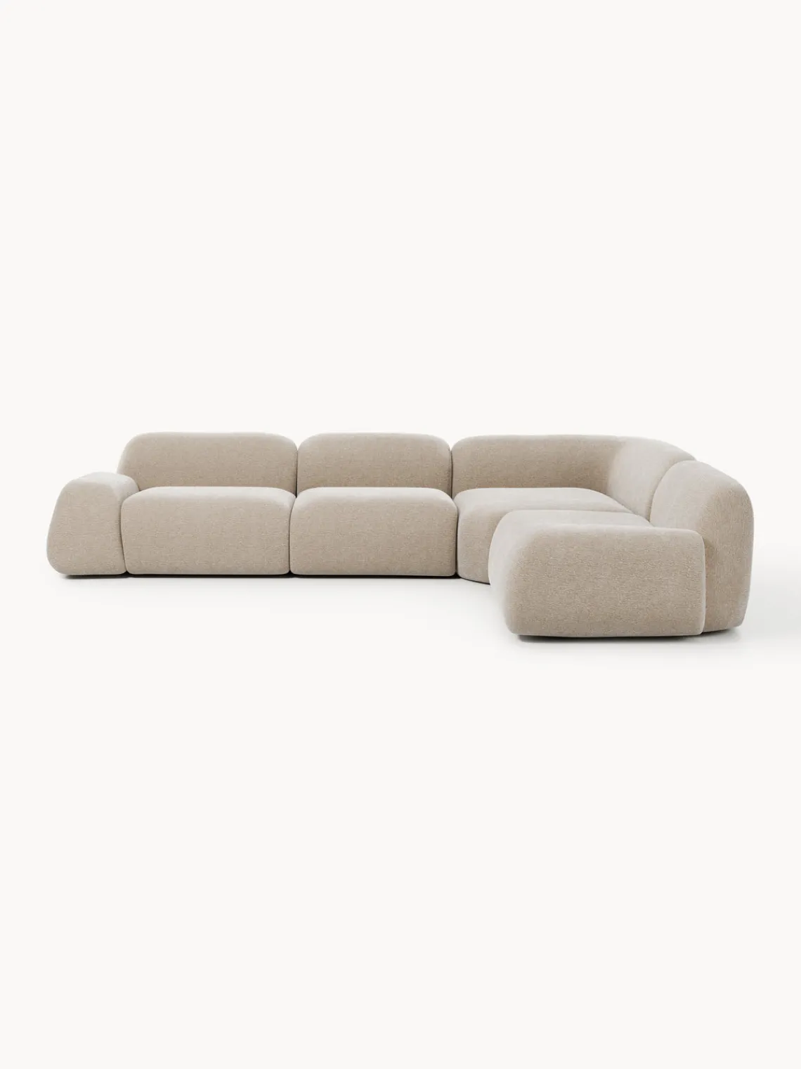 Westwing Collection Sofá rinconera Wolke (4 plazas)