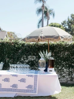 Business & Pleasure Sombrilla con flecos plegable Retro, Ø 180 cm^ Sombrillas|Sombrillas