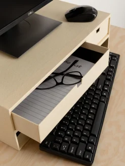 Bigso Box of Sweden Soporte para monitor con cajones Ted