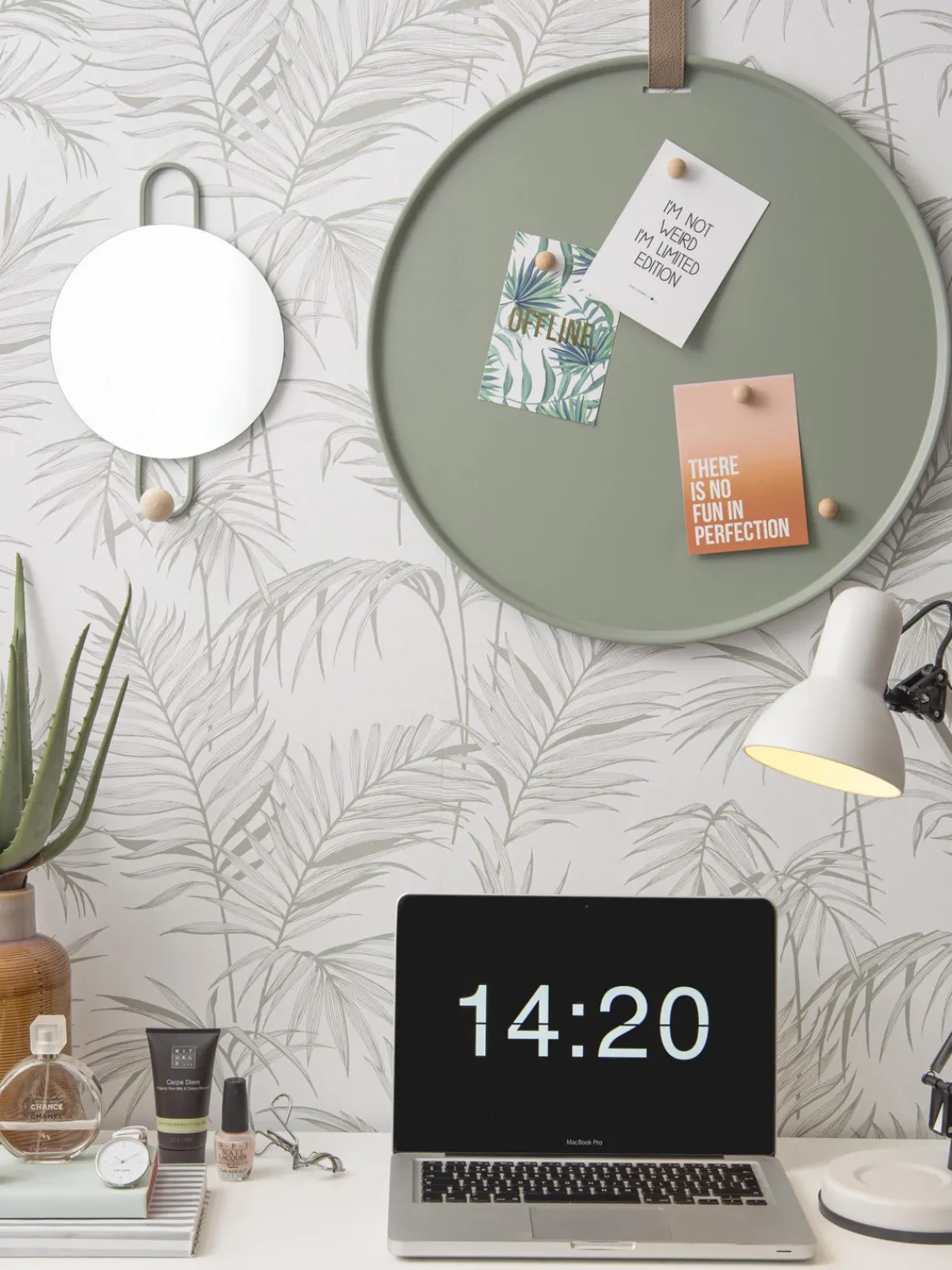 Tablero de notas magnético Perky