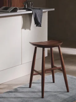 Westwing Collection Taburete alto de madera de mango Nino