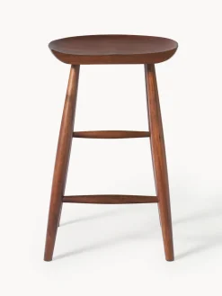 Westwing Collection Taburete alto de madera de mango Nino