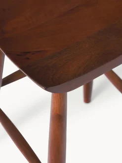 Westwing Collection Taburete alto de madera de mango Nino