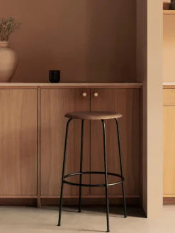 Audo Copenhagen Taburete alto de madera y metal Afteroom