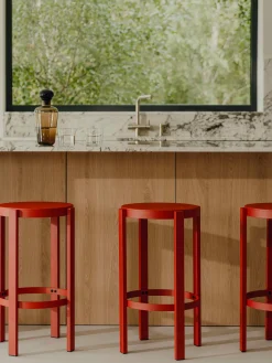 Noo.ma Taburete alto de metal Doon^ Taburetes Altos|Sillas