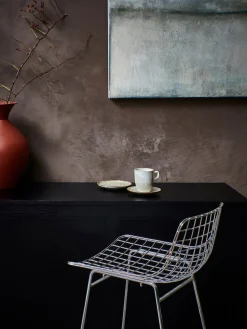 HKLIVING Taburete alto de metal Wire