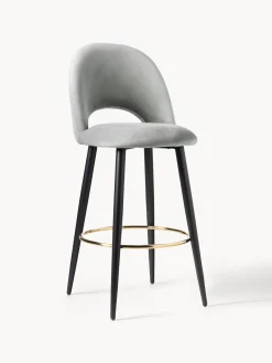 Westwing Collection Taburete alto de terciopelo Rachel^ Taburetes Altos|Sillas