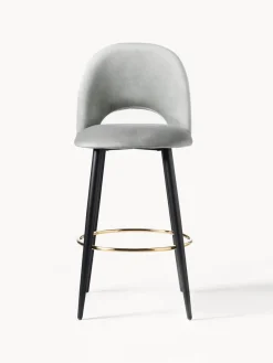 Westwing Collection Taburete alto de terciopelo Rachel^ Taburetes Altos|Sillas