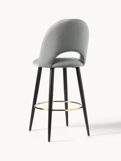 Westwing Collection Taburete alto de terciopelo Rachel^ Taburetes Altos|Sillas