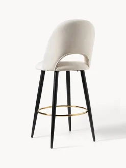 Westwing Collection Taburete alto de terciopelo Rachel^ Taburetes Altos|Sillas