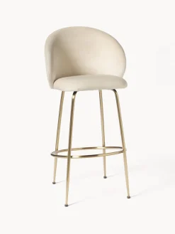 Westwing Collection Taburete alto de terciopelo Luisa^ Taburetes Altos|Sillas