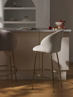 Westwing Collection Taburete alto de terciopelo Luisa^ Taburetes Altos|Sillas