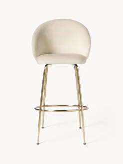 Westwing Collection Taburete alto de terciopelo Luisa^ Taburetes Altos|Sillas