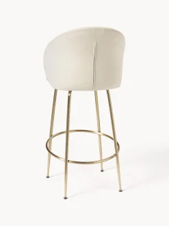 Westwing Collection Taburete alto de terciopelo Luisa^ Taburetes Altos|Sillas