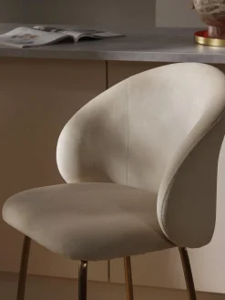 Westwing Collection Taburete alto de terciopelo Luisa^ Taburetes Altos|Sillas