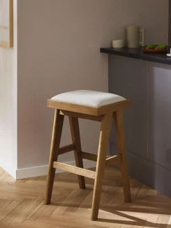 Westwing Collection Taburete alto tapizado Sissi