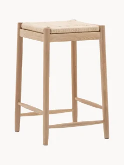 Taburete artesanal de madera de roble Eton^ Taburetes Altos|Sillas