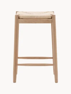 Taburete artesanal de madera de roble Eton^ Taburetes Altos|Sillas
