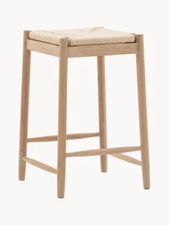 Taburete artesanal de madera de roble Eton^ Taburetes Altos|Sillas