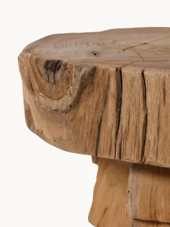 HKLIVING Taburete artesanal de madera de teca Carved^ Pufs Y Otomanos|Pufs Y Otomanos