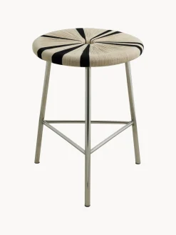 Nordal Taburete bajo Morice, negro/ivory