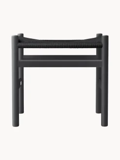 Carl Hansen & Søn Taburete con asiento tejido a mano CH53