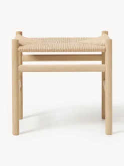 Carl Hansen & Søn Taburete con asiento tejido a mano CH53
