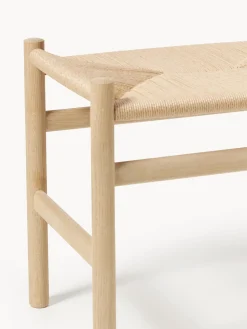 Carl Hansen & Søn Taburete con asiento tejido a mano CH53