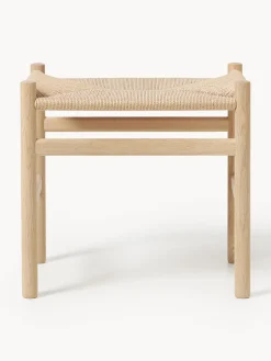 Carl Hansen & Søn Taburete con asiento tejido a mano CH53