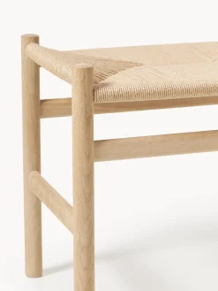 Carl Hansen & Søn Taburete con asiento tejido a mano CH53